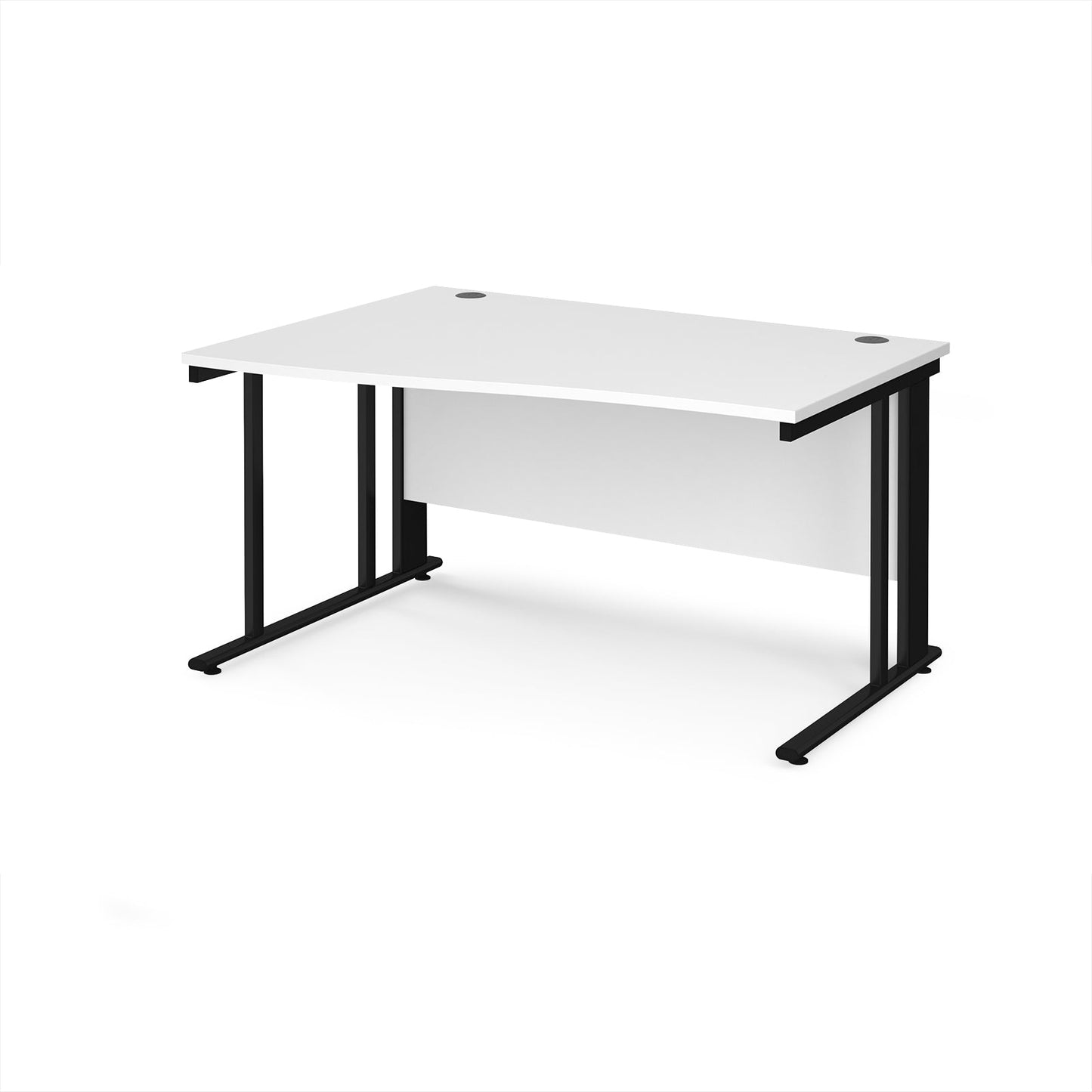 Maestro 25 cable managed left hand wave desk