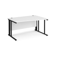 Maestro 25 cable managed right hand wave desk