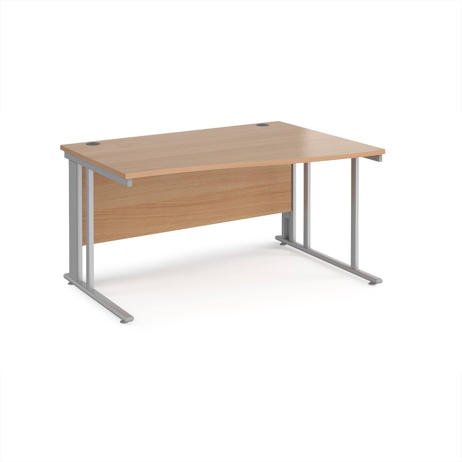 Maestro 25 cable managed right hand wave desk