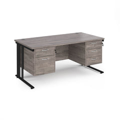 Maestro 25 Cable Managed 800Mm Deep Desk With 2 & 3 Drawer Peds