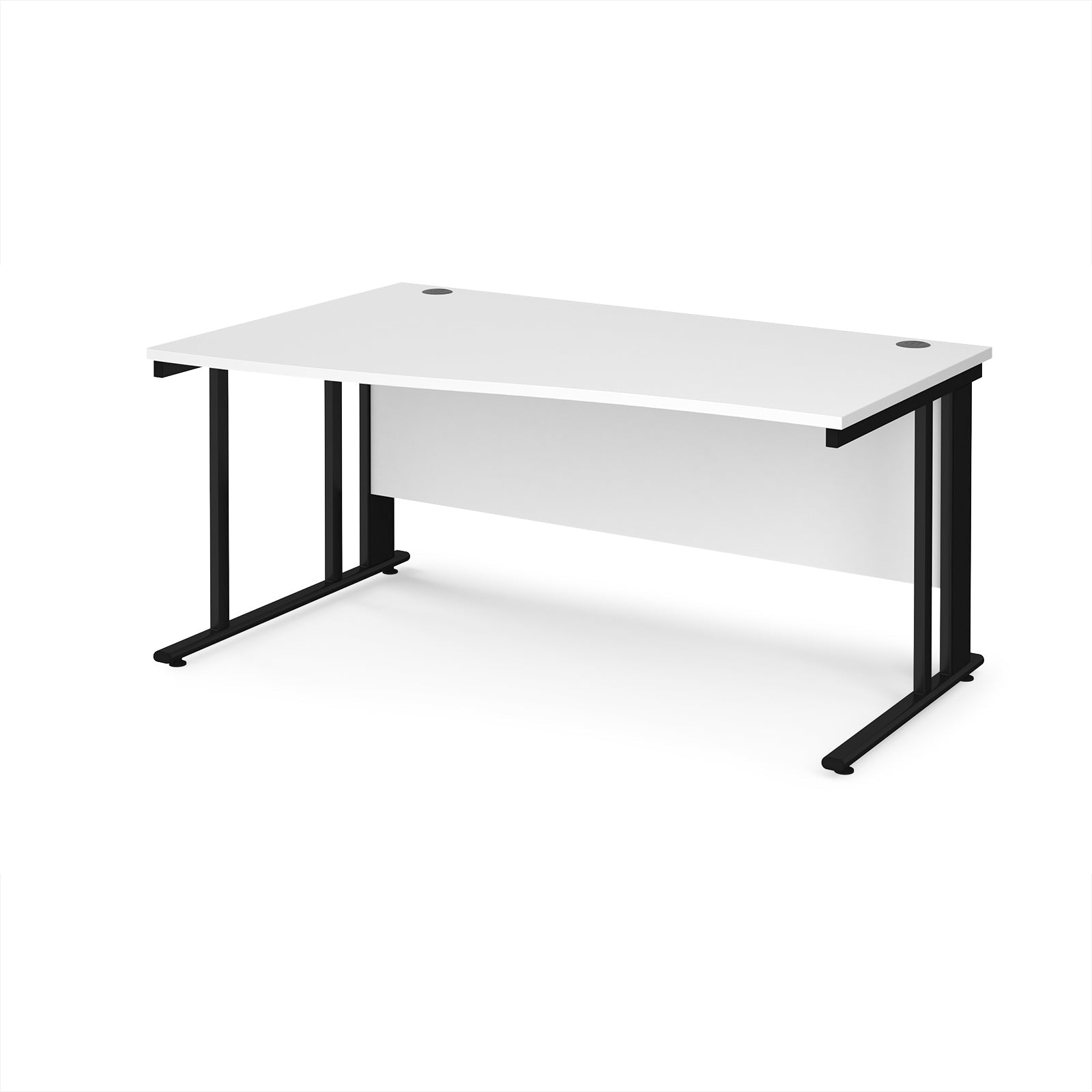 Maestro 25 cable managed left hand wave desk
