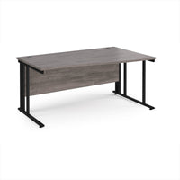 Maestro 25 cable managed right hand wave desk