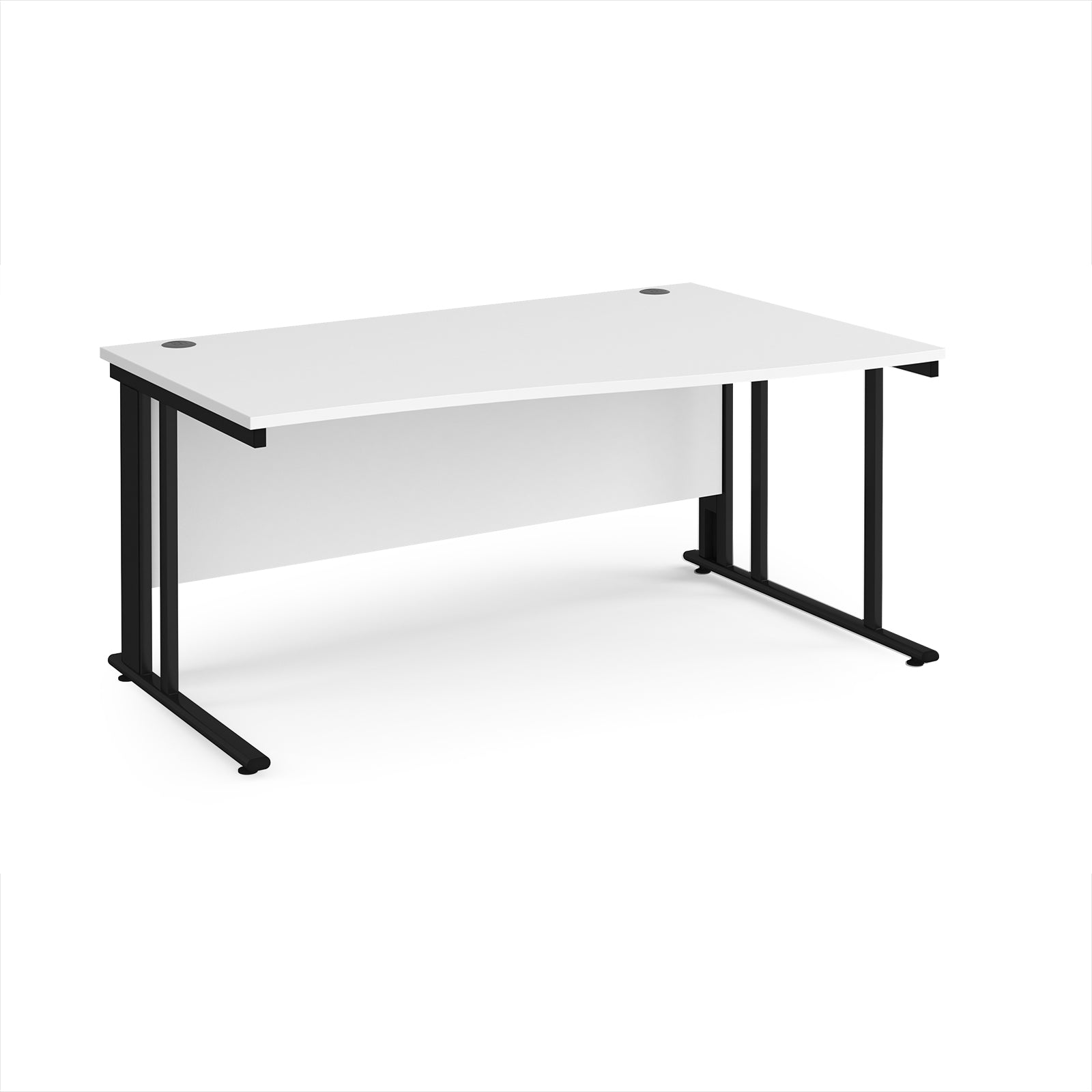 Maestro 25 cable managed right hand wave desk
