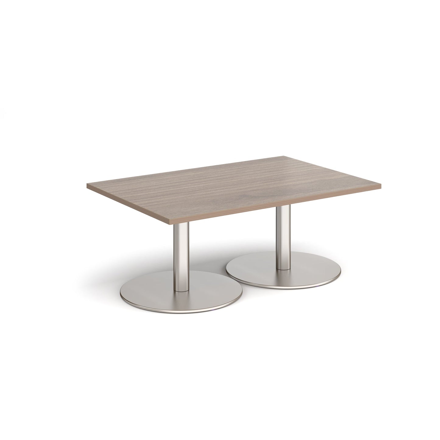 Monza rectangular coffee table with flat round bases