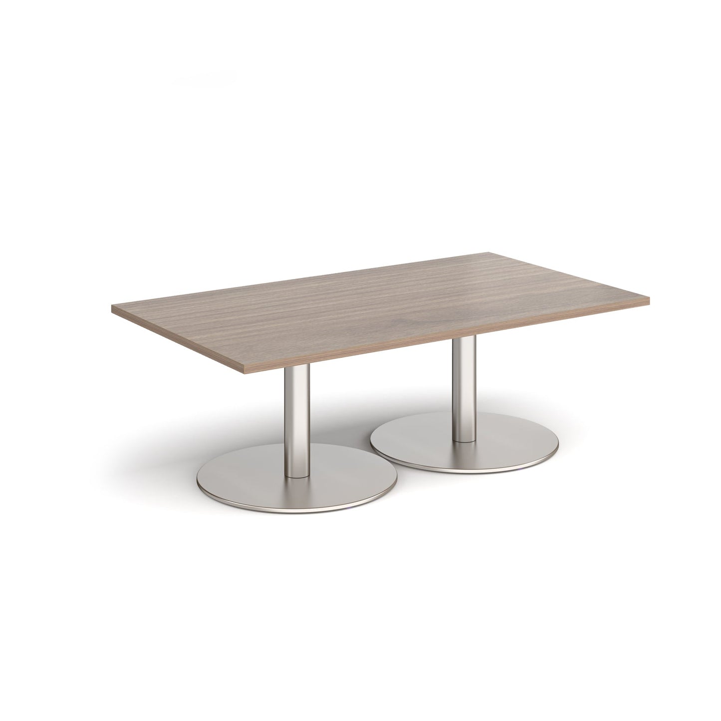 Monza rectangular coffee table with flat round bases