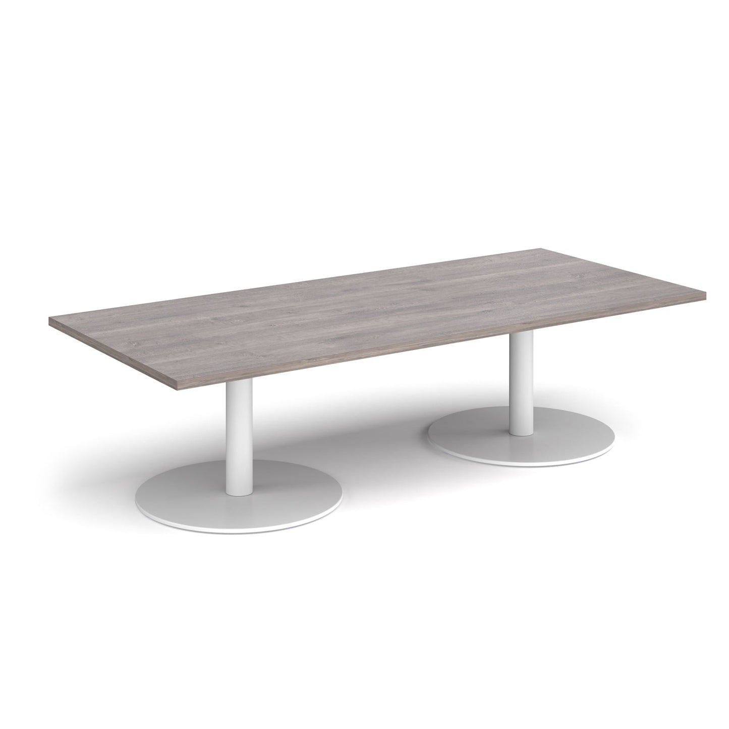 Monza rectangular coffee table with flat round bases