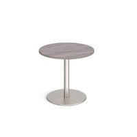 Monza circular dining table with flat round base