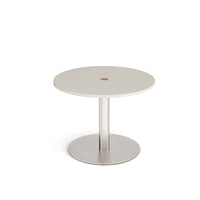 Monza circular power ready dining table