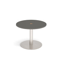 Monza circular power ready dining table