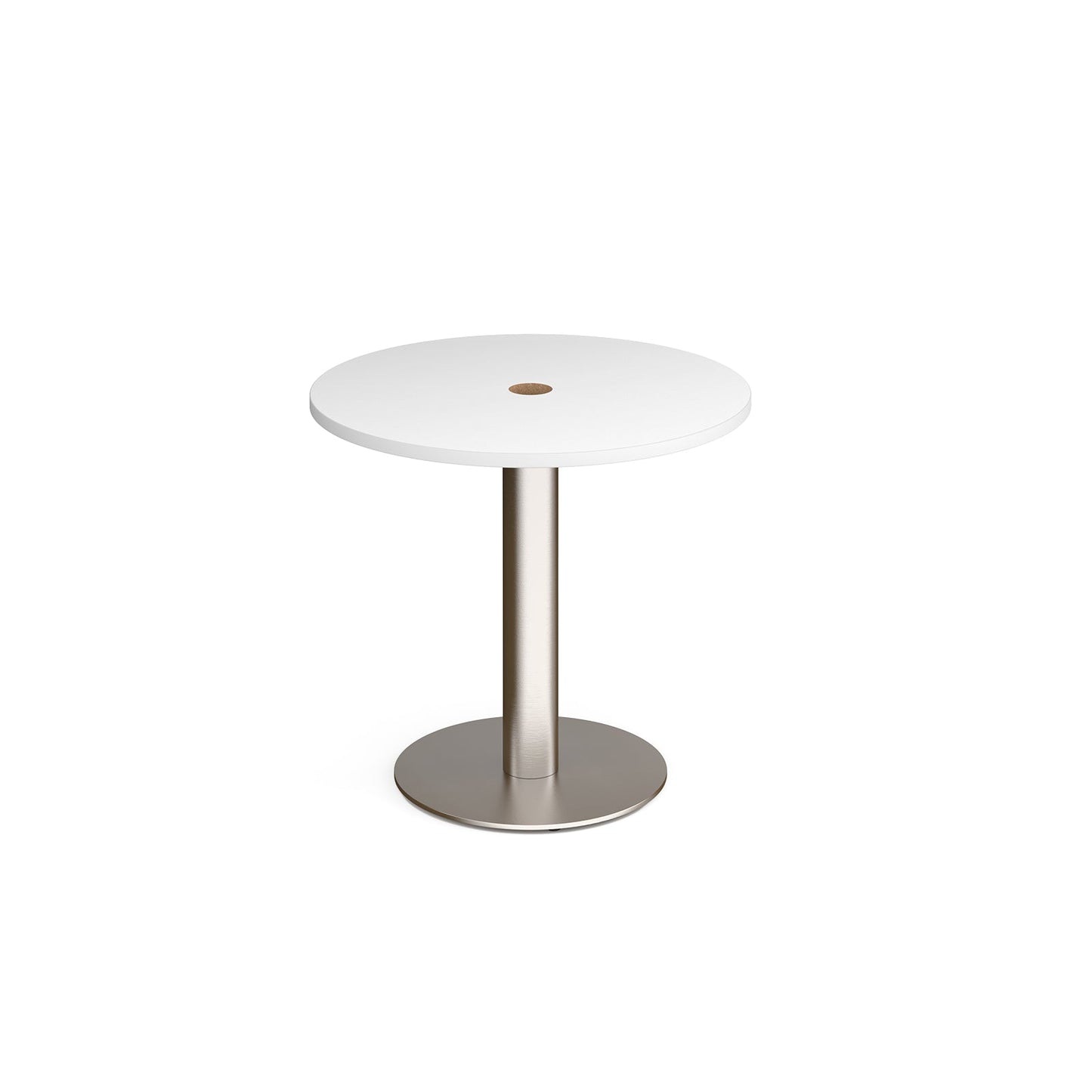 Monza circular power ready dining table