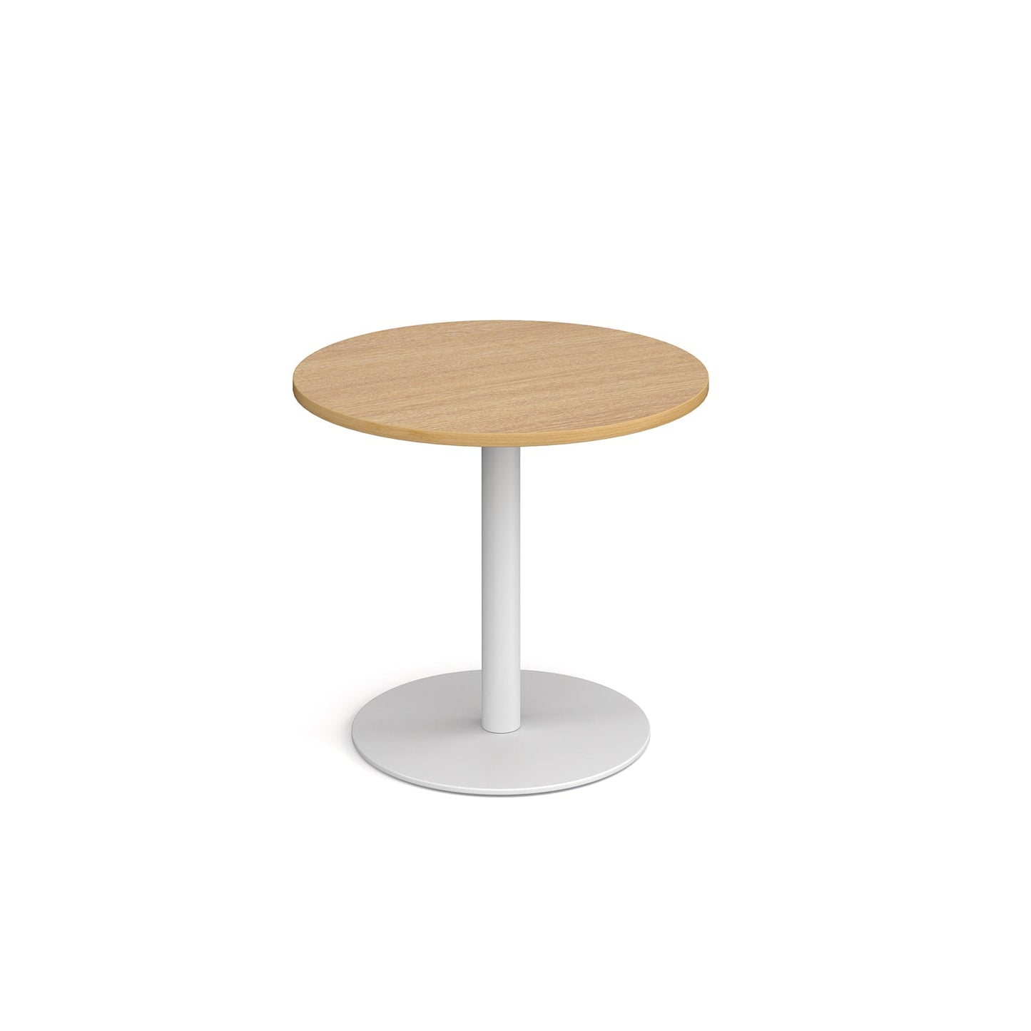 Monza circular dining table with flat round base