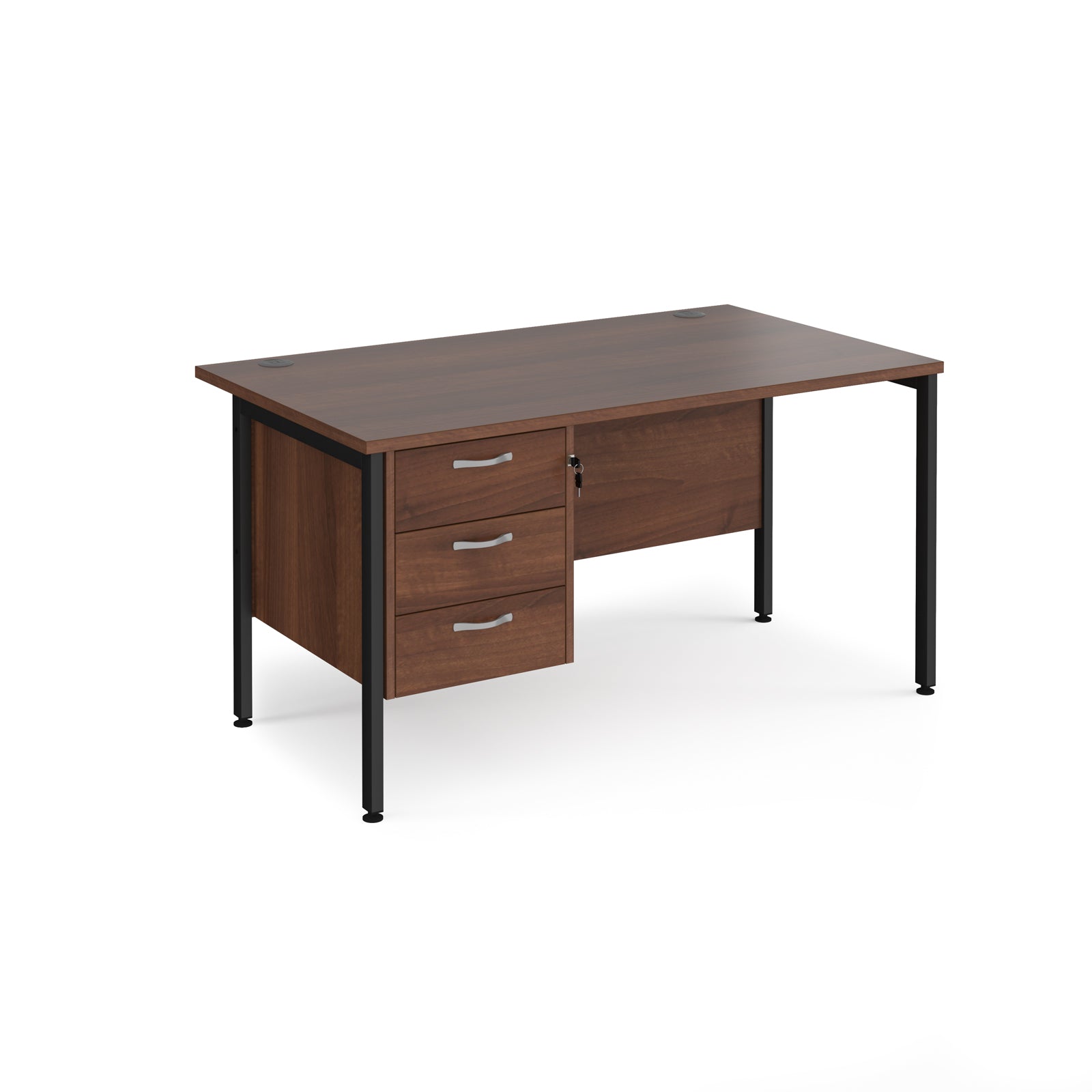 Maestro 25 H-Frame 800Mm Deep Desk With 3 Drawer Ped