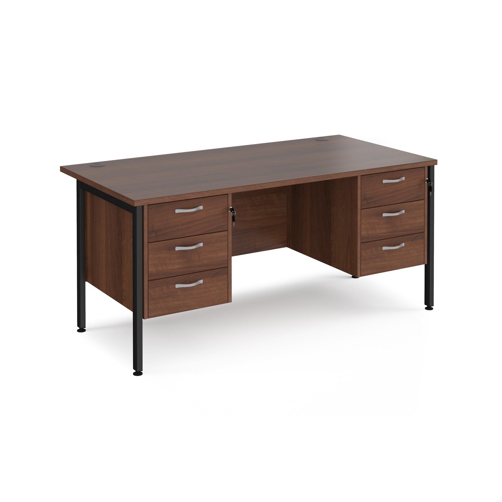 Maestro 25 H-Frame 800Mm Deep Desk With 2 X 3 Drawer Peds