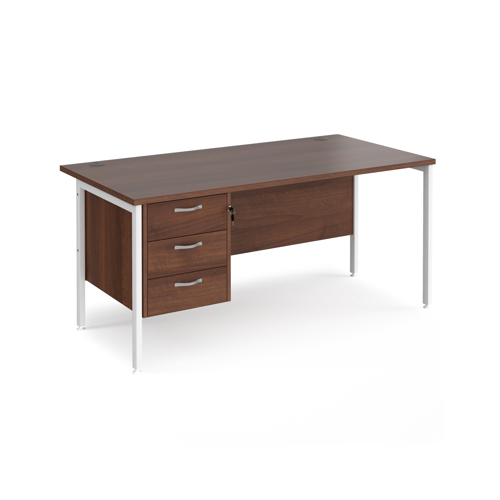 Maestro 25 H-Frame 800Mm Deep Desk With 3 Drawer Ped