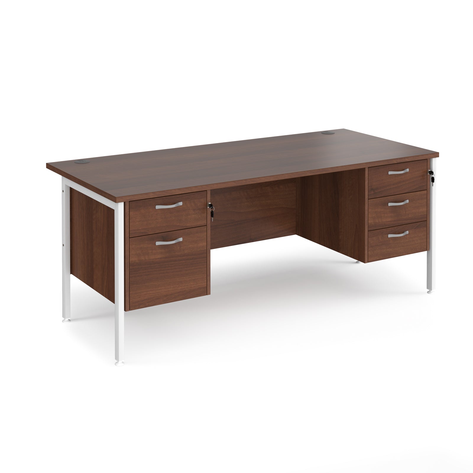Maestro 25 H-Frame 800Mm Deep Desk With 2 & 3 Drawer Peds