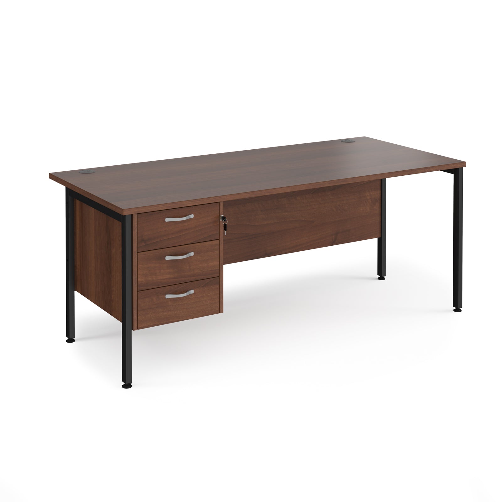 Maestro 25 H-Frame 800Mm Deep Desk With 3 Drawer Ped