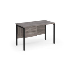 Maestro 25 H-Frame 600Mm Deep Desk With 2 Drawer Ped