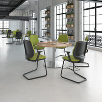 Monza circular power ready dining table