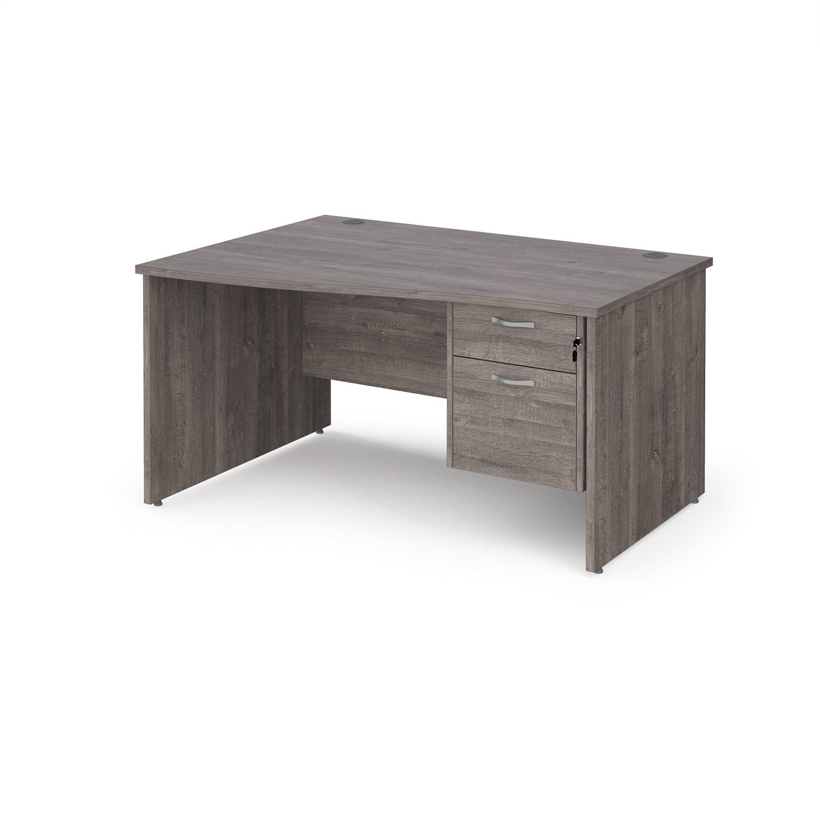 Maestro 25 Panel End Left Hand Wave Desk With 2 Drawer Ped