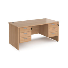 Maestro 25 Panel End 800Mm Deep Desk With 2 X 3 Drawer Peds