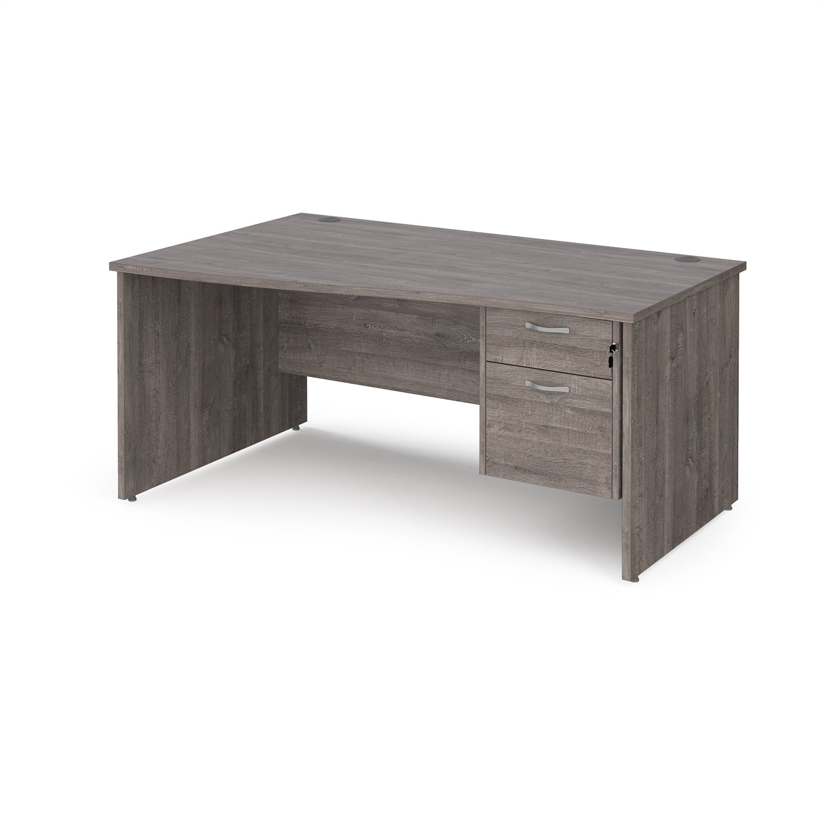 Maestro 25 Panel End Left Hand Wave Desk With 2 Drawer Ped