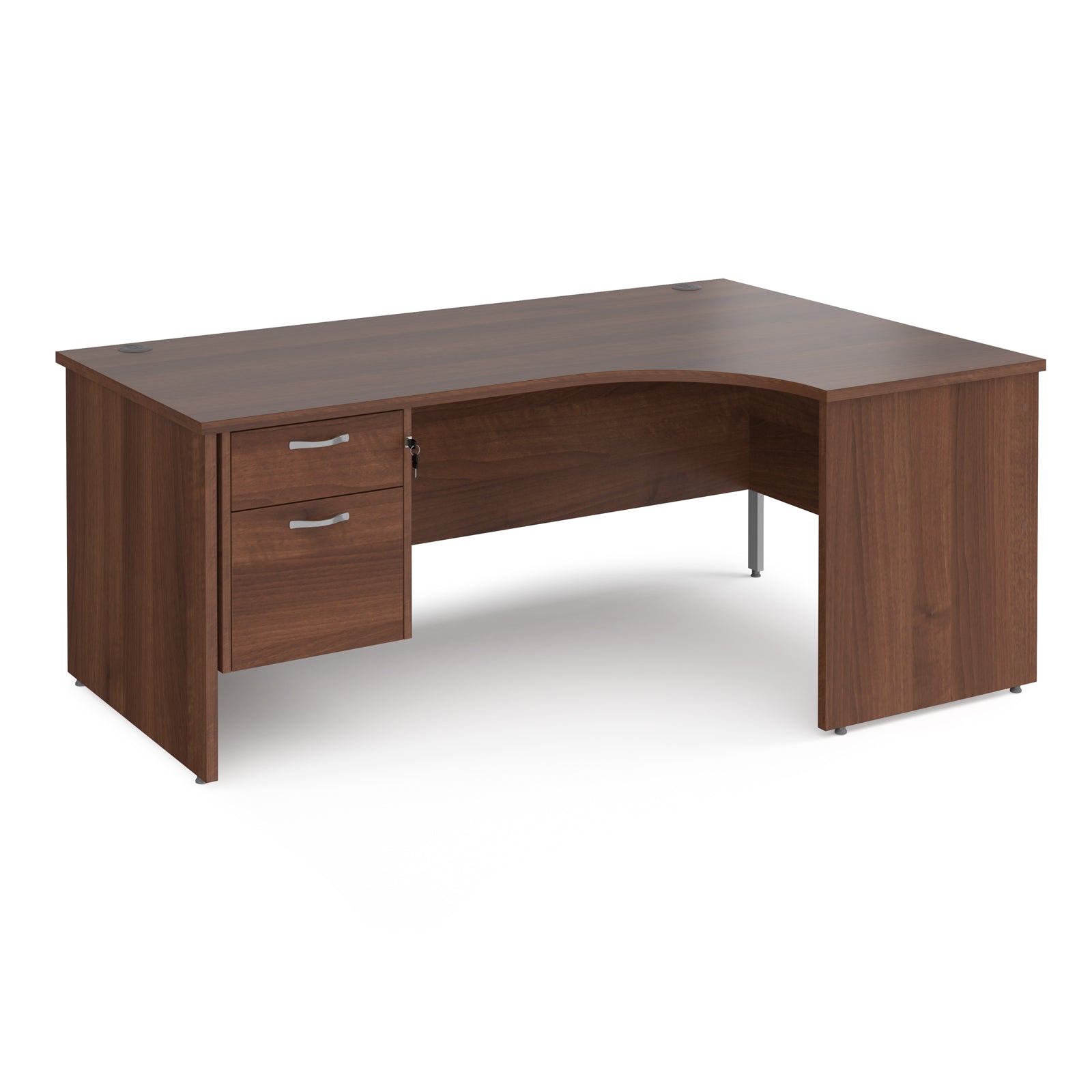 Maestro 25 Panel End Right Hand Ergonomic Desk With 2 Drawer Ped