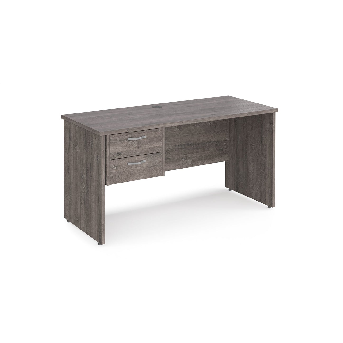 Maestro 25 panel end 600mm deep desk with 2 drawer ped