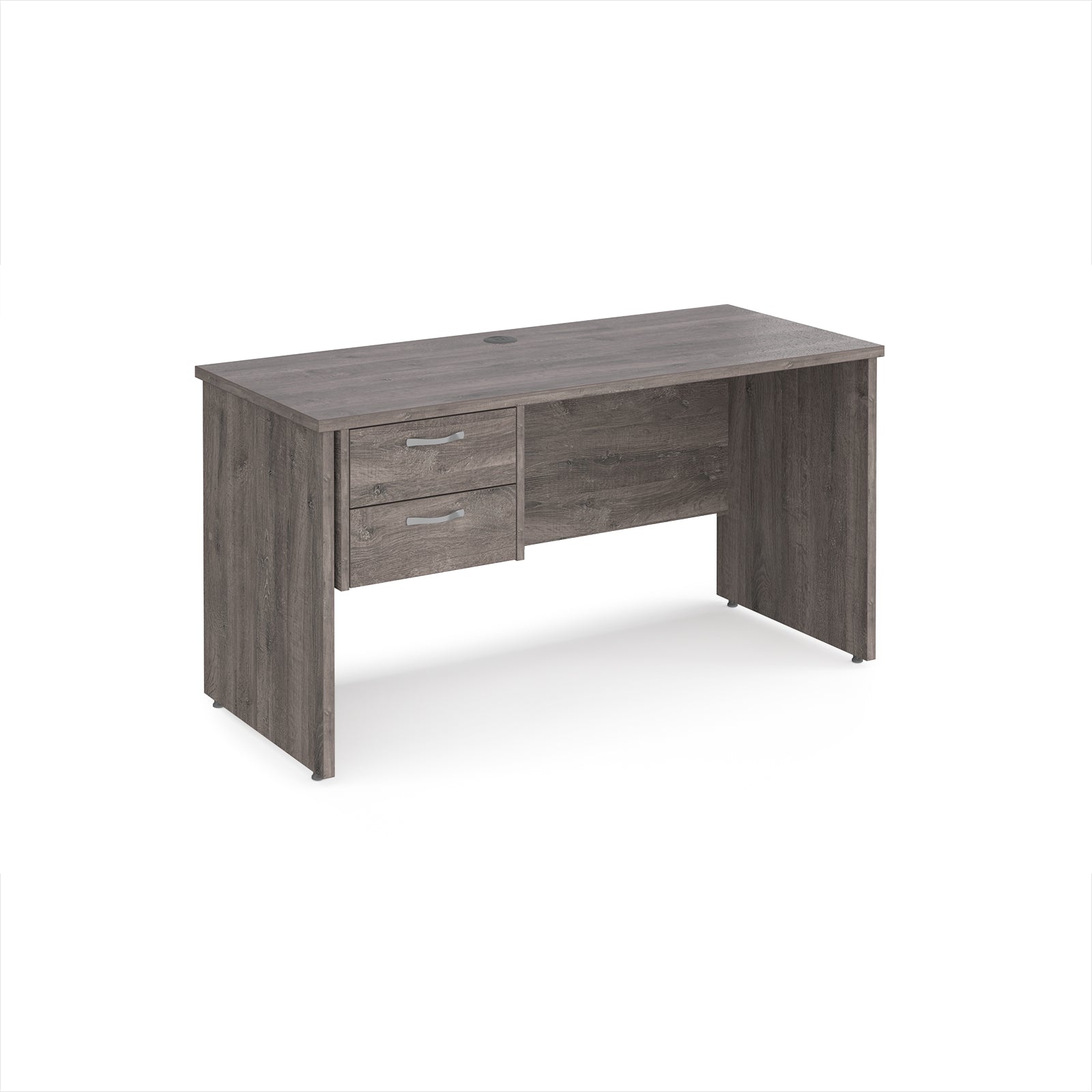 Maestro 25 panel end 600mm deep desk with 2 drawer ped