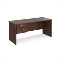 Maestro 25 panel end 600mm deep desk with 2 drawer ped