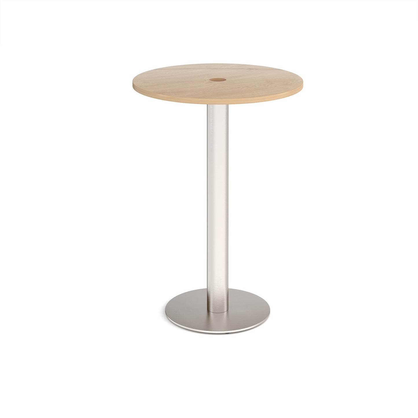 Monza circular power ready poseur table
