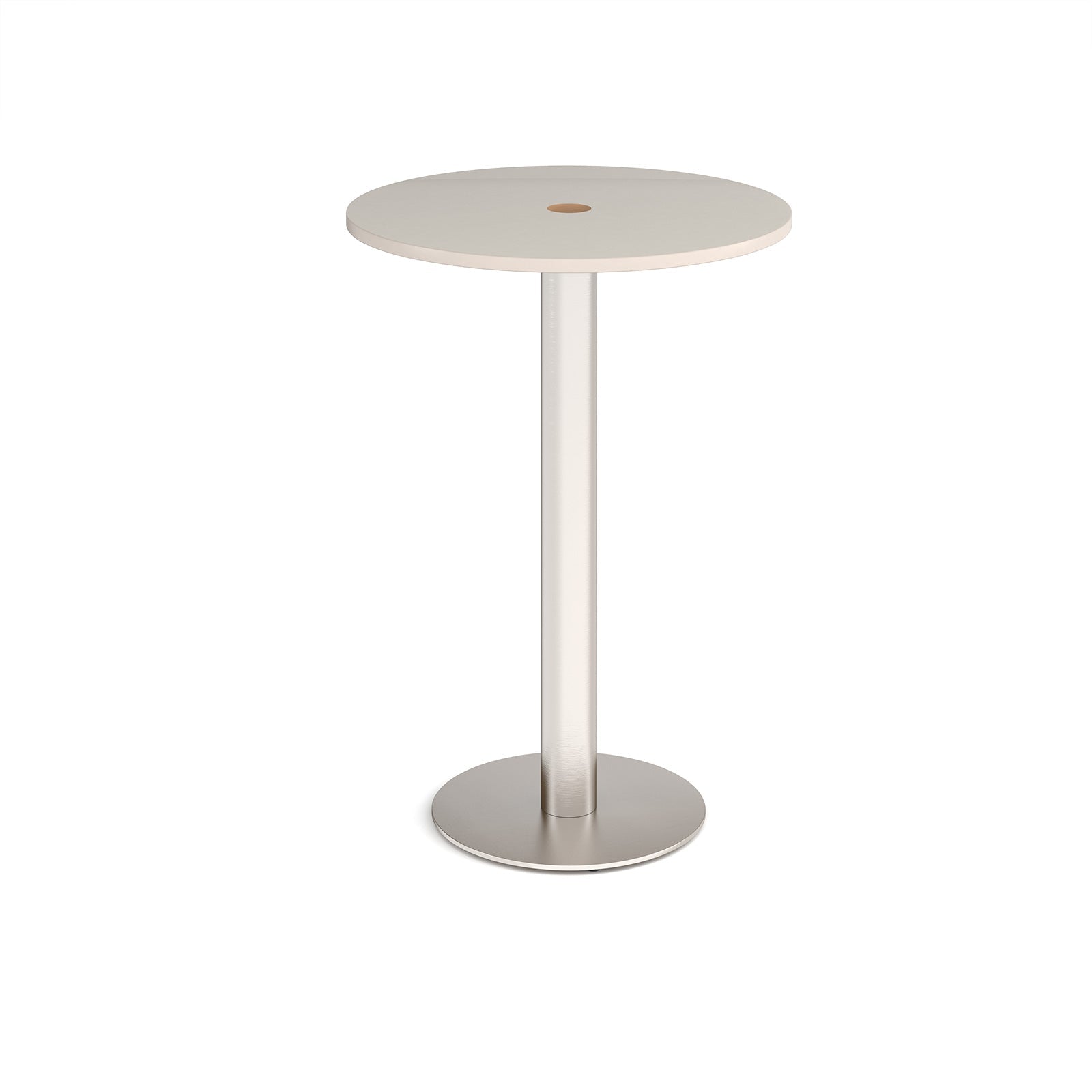 Monza circular power ready poseur table