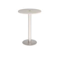 Monza circular power ready poseur table