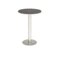 Monza circular power ready poseur table
