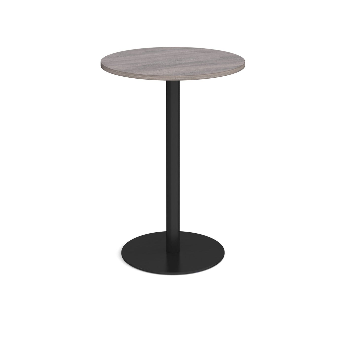 Monza circular poseur table with flat round base