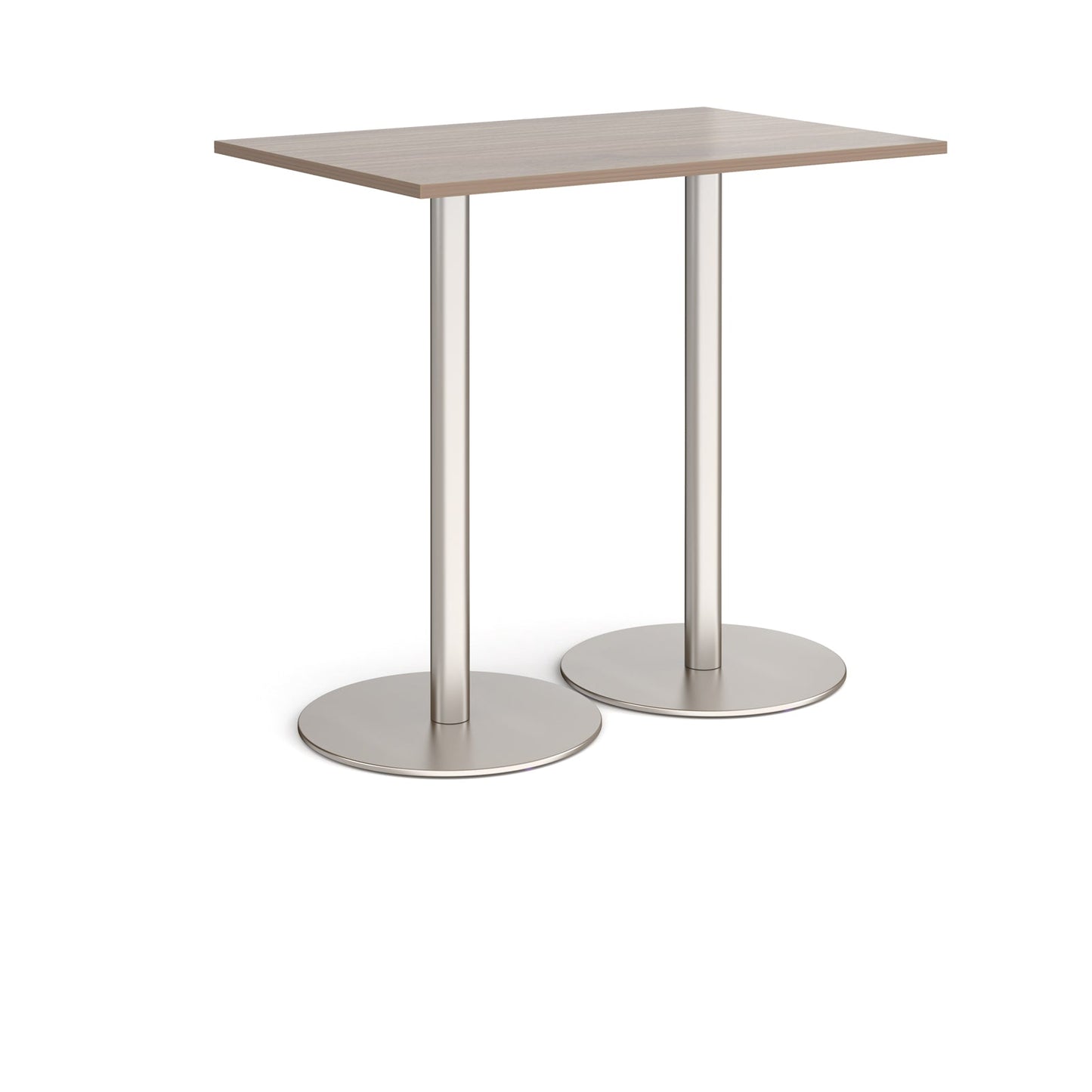 Monza rectangular poseur table with round bases