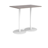 Monza rectangular poseur table with round bases