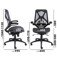 Napier high mesh back operator chair