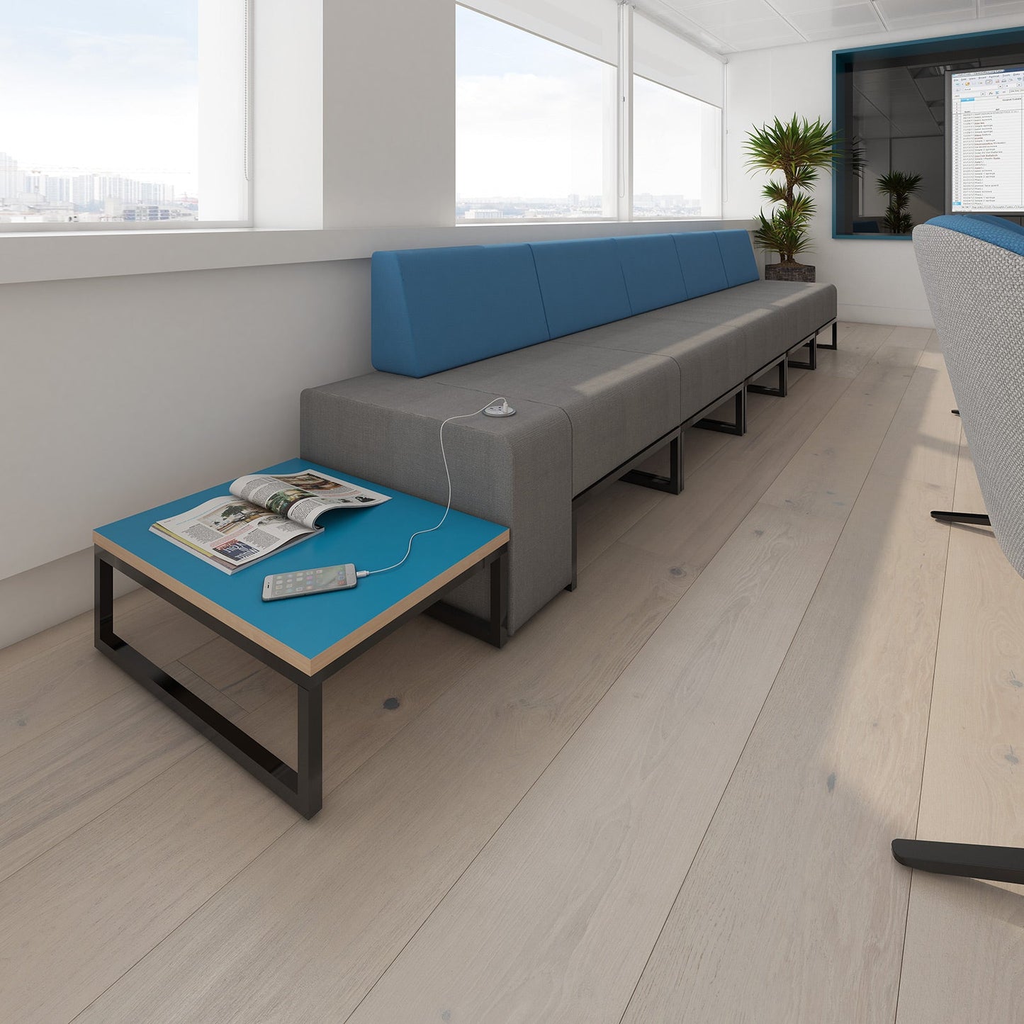 Nera modular square coffee table