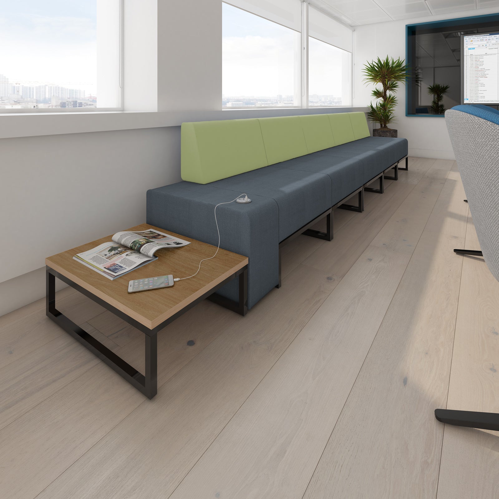 Nera Modular Single Seat With Back