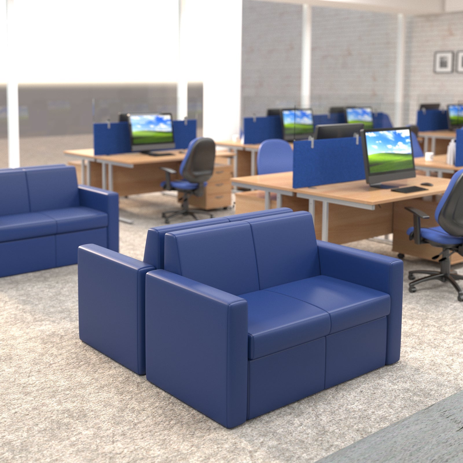Oslo square back reception seating