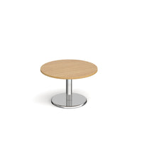 Pisa circular coffee table with round base
