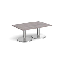Pisa rectangular coffee table with round bases