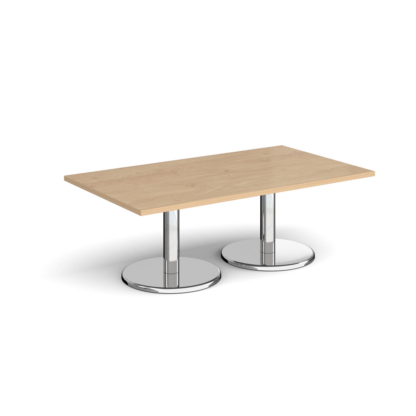Pisa rectangular coffee table with round bases