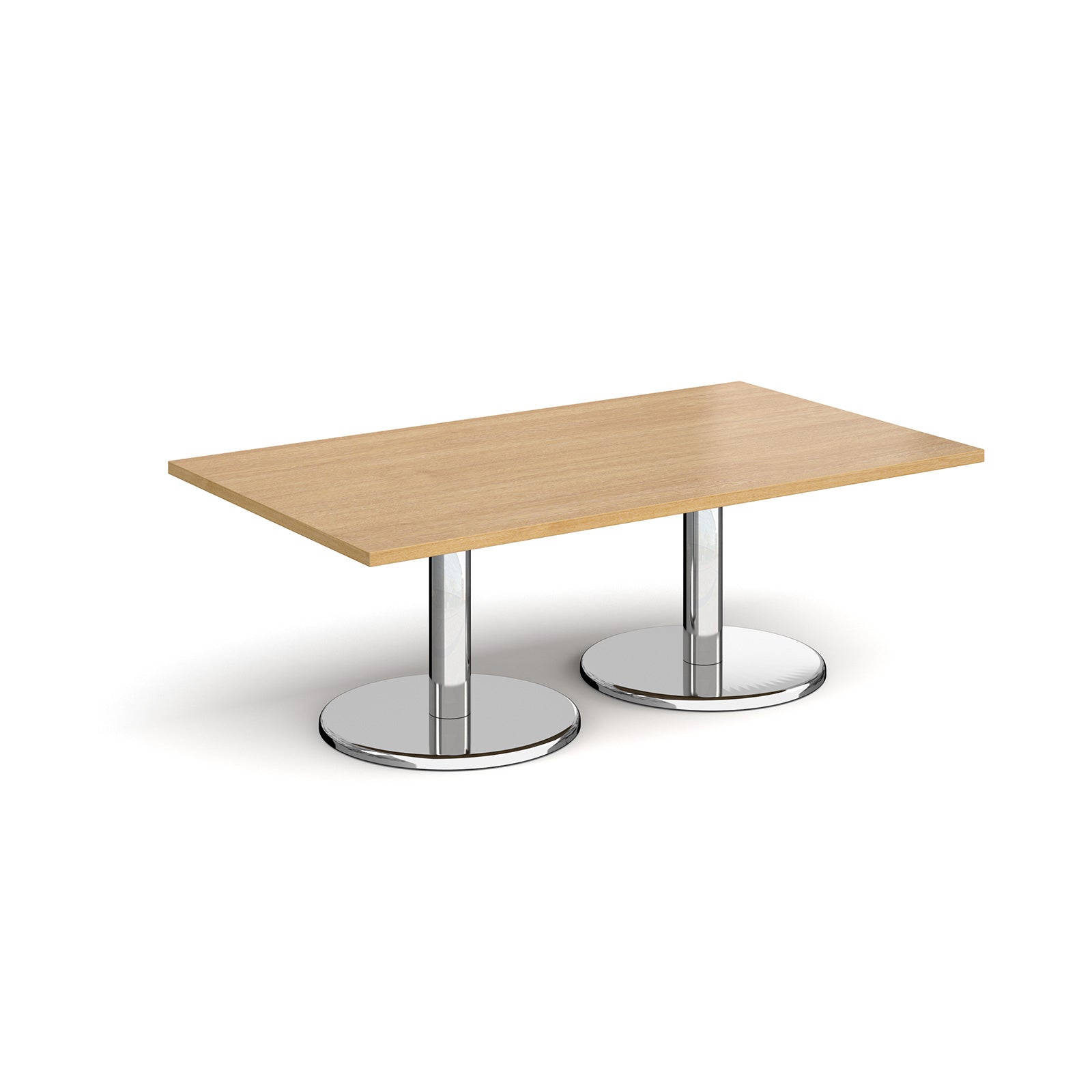 Pisa rectangular coffee table with round bases