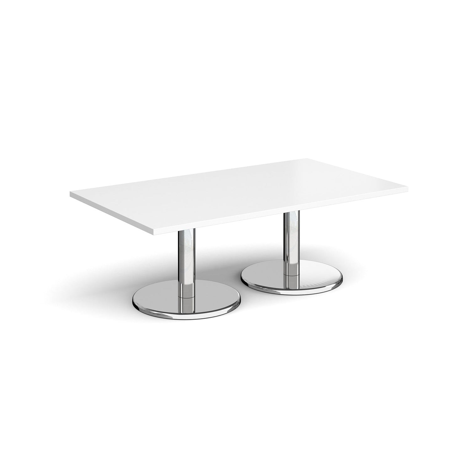 Pisa rectangular coffee table with round bases