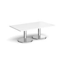 Pisa rectangular coffee table with round bases