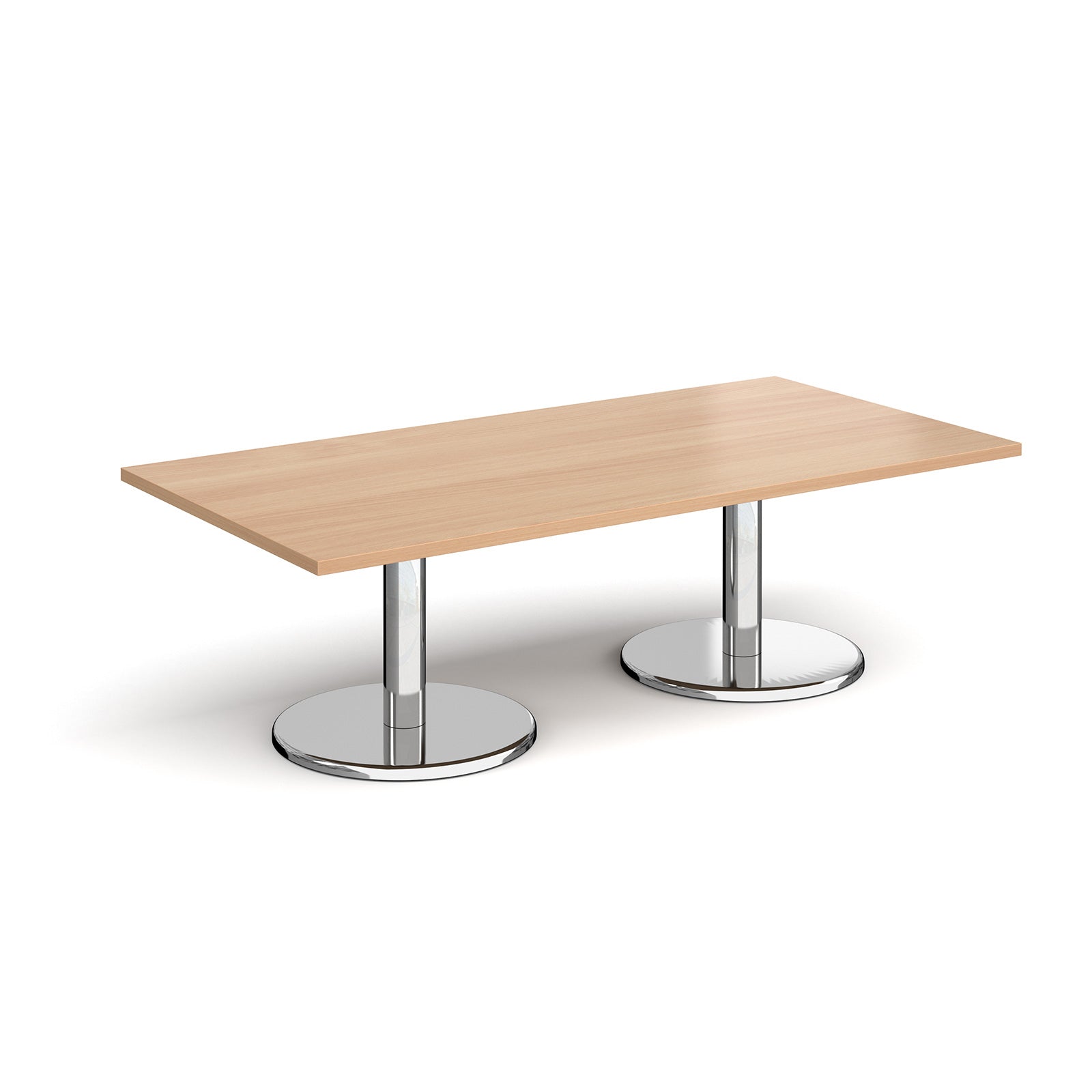 Pisa rectangular coffee table with round bases