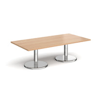 Pisa rectangular coffee table with round bases