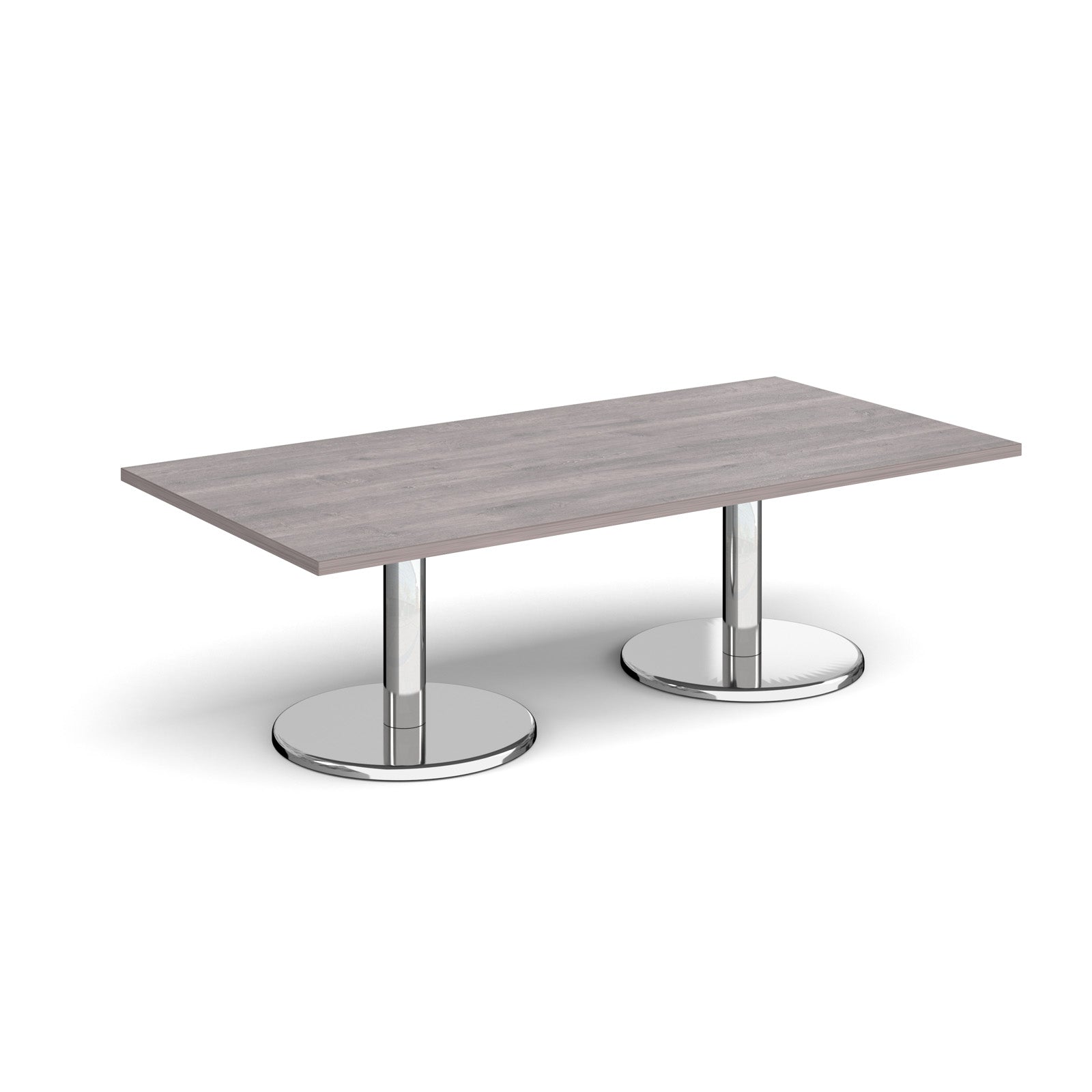 Pisa rectangular coffee table with round bases