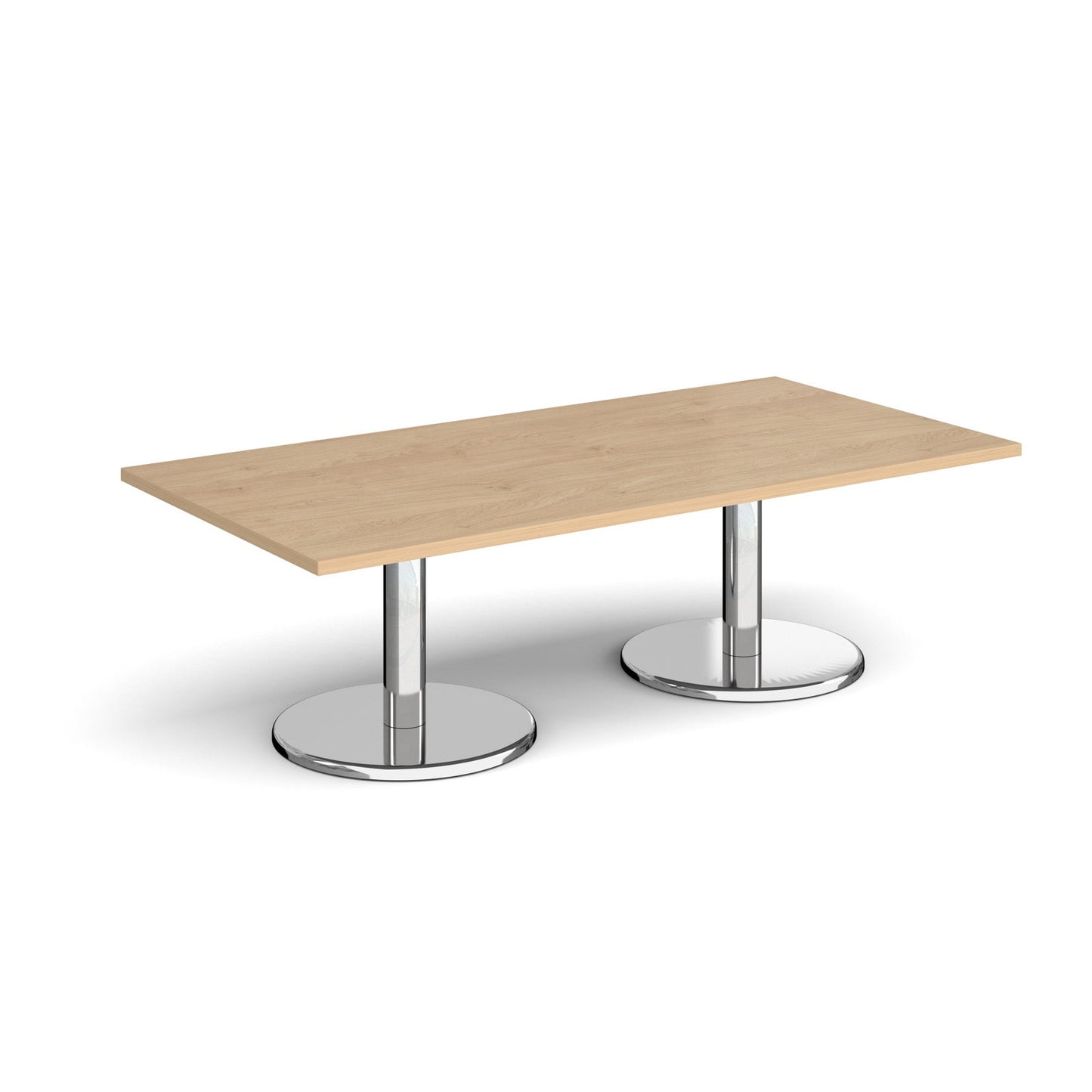 Pisa rectangular coffee table with round bases